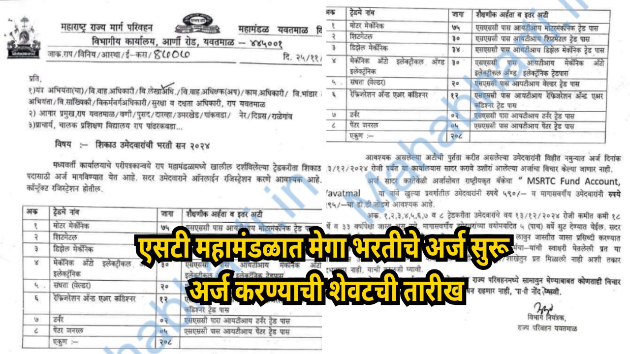 MSRTC Recruitment 2024